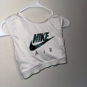 Nike Air White and Black Crop Top